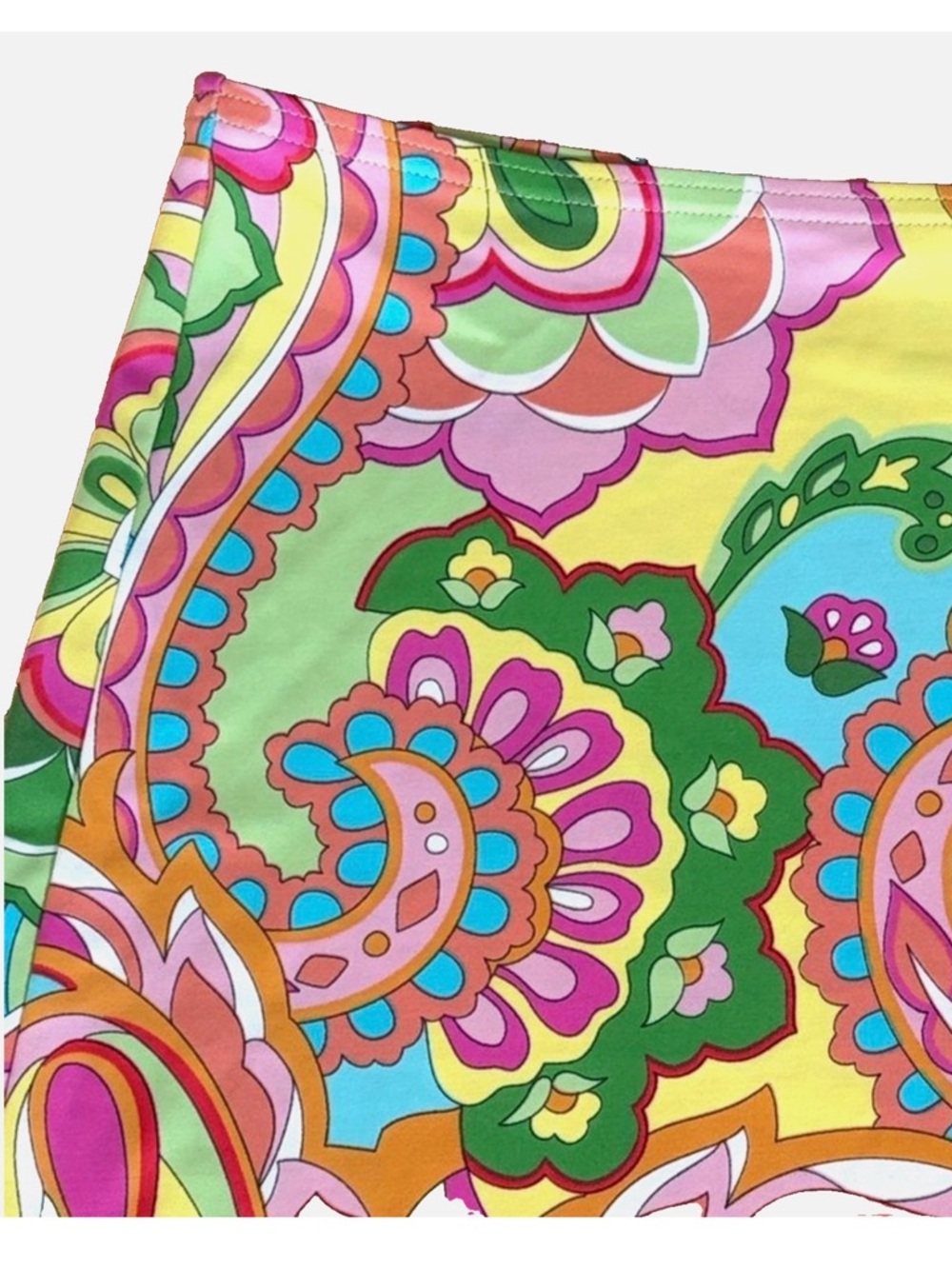 Lands End Swim Cover Up Skirt 18 Colorful Paisley Floral Beach - Picture 2 of 8